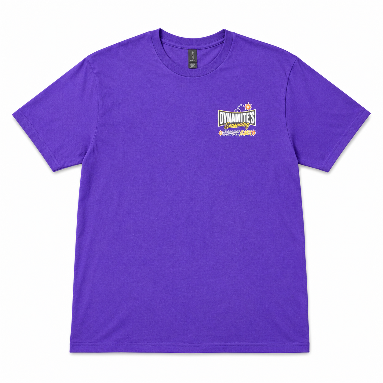 Dynamite's Seasoning Explosive Flavor T-Shirt Purple — Front